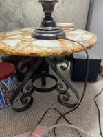 Marble coffee table and end table
