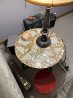 Marble coffee table and end table