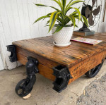 industrial cart/coffee table