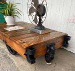 industrial cart/ coffee table