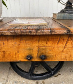 industrial cart/ coffee table