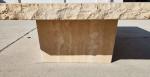 Italian Live Edge Travertine Polished Coffee Table 1970s by STONE INTL