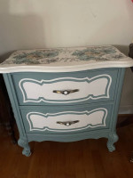 French provincial nightstand / table