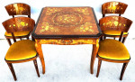 Notturno Intariso Casino Game Table Chairs Italian