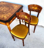 Notturno Intariso Casino Game Table Chairs Italian