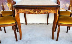 Notturno Intariso Casino Game Table Chairs Italian