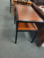 2-Shelf Table w/Metal Frame