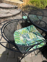 Wrought Iron Patio Set - table & 4 chairs