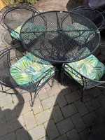 Wrought Iron Patio Set - table & 4 chairs