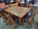 Dining Table, 6-Chairs, 1-Leaf