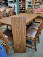 Dining Table, 6-Chairs, 1-Leaf