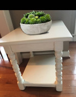 Side Table End Table Nightstand with shelf