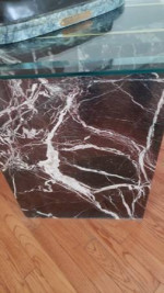 Marble & Glass Console Table