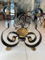 Glass top Wrought Iron Base Dining Table-REDUCED-Naples