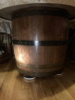 Whiskey Barrel Game Table