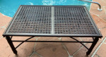 Metal outdoor coffee table-Naples