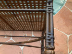 Metal outdoor coffee table-Naples