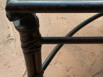 Metal outdoor coffee table-Naples