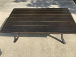 Metal Espresso brown Coffee table-Naples