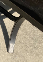 Metal Espresso brown Coffee table-Naples
