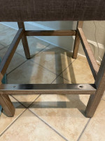 Farmhouse Drop Leaf Counter Height Dining Table w/ 2 Fabric Chairs
