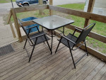 33.5 x33.5 square patio table
