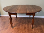 Chestnut wood drop leaf table