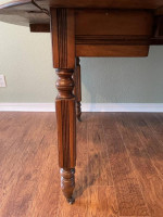 Chestnut wood drop leaf table