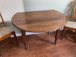 Chestnut wood drop leaf table