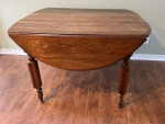 Chestnut wood drop leaf table