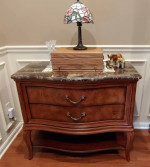Dining Room Set, Table, China Cabinet, Side Board 8 Chairs & Table Pad