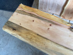 Ponderosa Pine Slab & Legs Coffee Table Bench 68” Long 16” Height