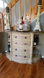HIGH END CONSOLE TABLE ENTRANCE TABLE WITH GRANITE