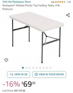 BRAND NEW PORTABLE QUALITY FOLDING TABLE
