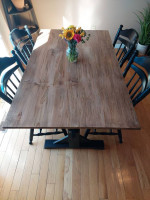 5pc Farmhouse Dining Table Set