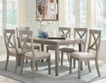 Ralene Counter Height Dining Table and 6 Barstools