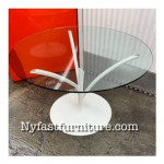 TABLE, ITALIAN FAMOUS FURNITURE MAKER , GLASS TABLE, NEW IN PLASTIC