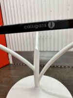 TABLE, ITALIAN FAMOUS FURNITURE MAKER , GLASS TABLE, NEW IN PLASTIC