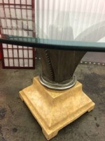 GLASS TABLE, NEW