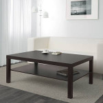 COFFEE TABLE, DARK BROVN, NEW