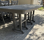 POLYWOOD Dining Table Slate Grey