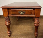 Solid wood side table with drawer. Accent table. End table