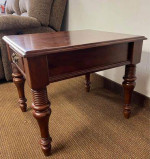Solid wood side table with drawer. Accent table. End table