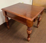 Solid wood side table with drawer. Accent table. End table