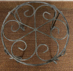 Small Black Metal Plant Stand Accent Table