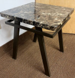 Signature Design by Ashley Paintsville Faux Marble Side Table. Faux Marble Accen