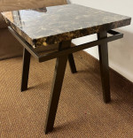 Signature Design by Ashley Paintsville Faux Marble Side Table. Faux Marble Accen