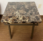 Signature Design by Ashley Paintsville Faux Marble Side Table. Faux Marble Accen