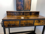 Vanity table with stool