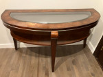 Demilune foyer/entry console table
